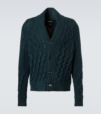 Cárdigan trenzado de cachemir | Zegna
