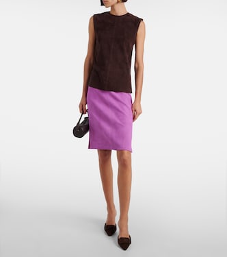 Gin suede pencil skirt | Stouls