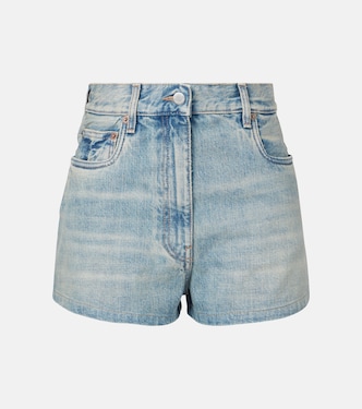 High-Rise Jeansshorts | Prada