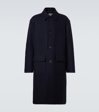 Wool-blend twill overcoat | Dries Van Noten