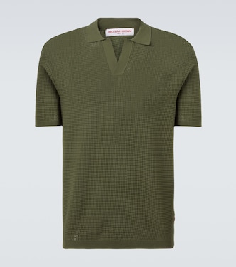 Roddy waffle-knit polo shirt | Orlebar Brown