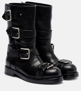 Leather biker boots | Dolce&Gabbana