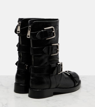 Leather biker boots | Dolce&Gabbana