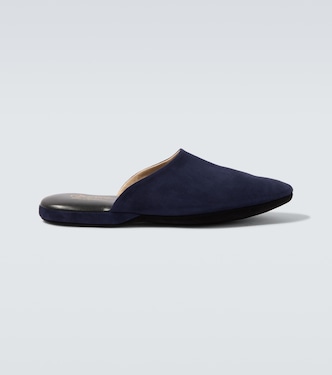 Leather-lined suede slippers | Charvet