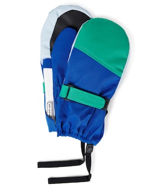 Colorblocked fleece-lined ski mittens | Roarsome