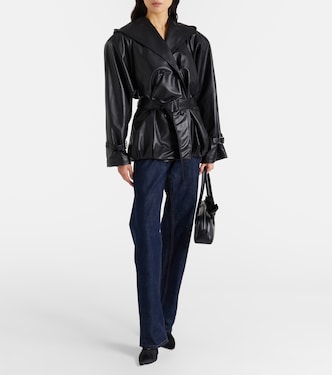 Veste à capuche en cuir | Magda Butrym