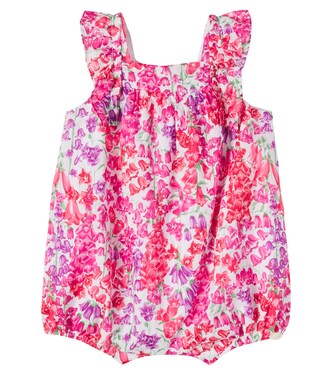 Baby floral ruffled cotton romper | Tartine et Chocolat