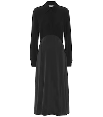 Satin-crêpe midi dress | Victoria Victoria Beckham