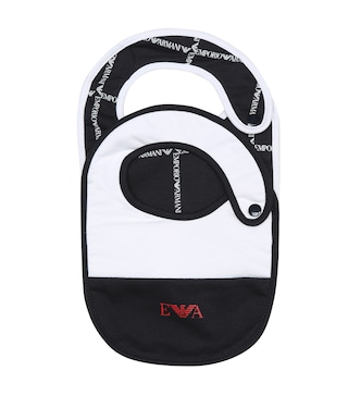 Baby set of cotton bibs | Emporio Armani Kids