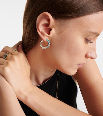 Sideways Spiral 14kt gold earrings | Suzanne Kalan