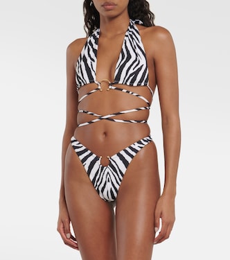Pierced wrap bikini top | Same