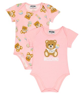 Baby - Set di 2 body in cotone con stampa | Moschino Kids