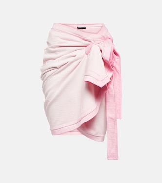 Embroidered cotton terry miniskirt | Y/Project