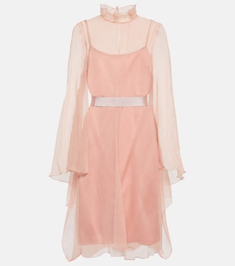 Bridal Alma slip silk minidress with cover-up | Max Mara