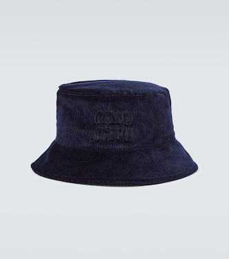 Cappello da pescatore in velluto a coste | Miu Miu