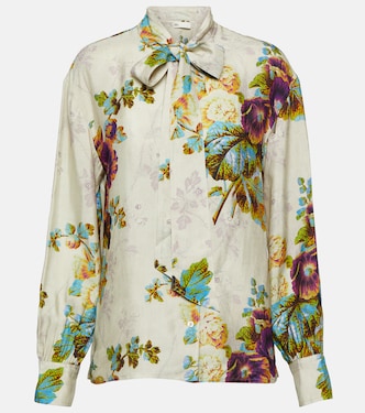 Blusa de satén floral | Tory Burch