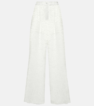 Pantaloni a gamba larga in pizzo | Dolce&Gabbana