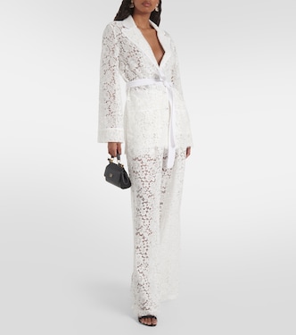 Pantaloni a gamba larga in pizzo | Dolce&Gabbana