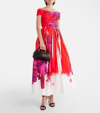 Abito lungo in faille di cotone | Erdem
