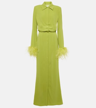 Vestido camisero de crepé satén | Roland Mouret