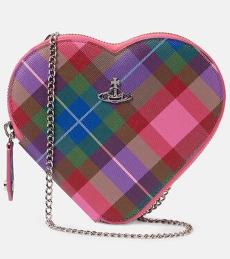 Borsa a tracolla Heart in pelle a quadri | Vivienne Westwood