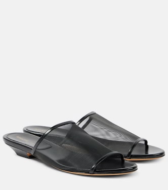 Mules Marion in mesh con pelle | Khaite