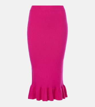 Minifalda de mezcla de lana con volantes | Nina Ricci