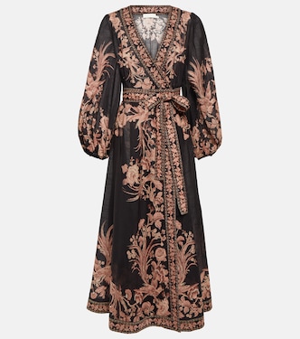 Waverly floral cotton wrap dress | Zimmermann