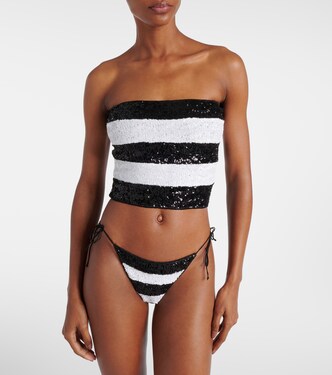 Bikini rayé à sequins | Oséree