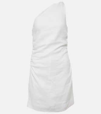 Vestido corto Marga de lino fruncido | Faithfull