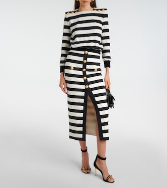 Top in jersey a righe | Balmain