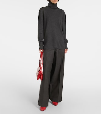 Weite High-Rise-Hose aus Schurwolle | Givenchy