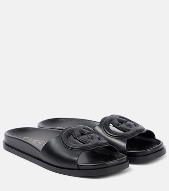 GG leather slides | Gucci