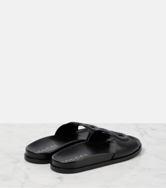 GG leather slides | Gucci
