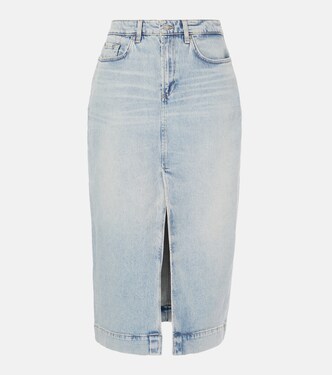 Gonna midi di jeans Amber | 7 For All Mankind