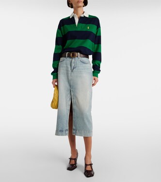 Jupe midi Amber en jean | 7 For All Mankind