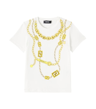 Printed cotton jersey T-shirt | Versace Kids