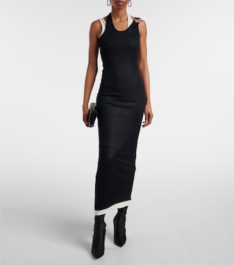 Abito lungo in jersey di cotone  | Jean Paul Gaultier