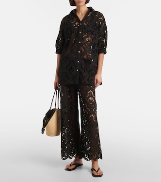 Pantaloni a palazzo in cotone | Farm Rio