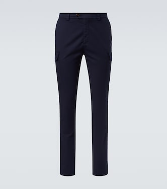 Cotton-blend slim pants | Brunello Cucinelli