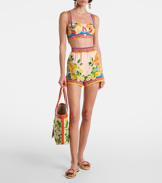 Brassière imprimée en coton  | Dolce&Gabbana