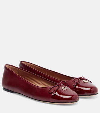 Ballerinas Double G aus Leder | Gucci