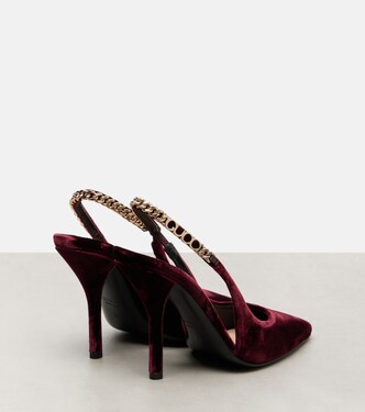 Signoria velvet slingback pumps | Gucci