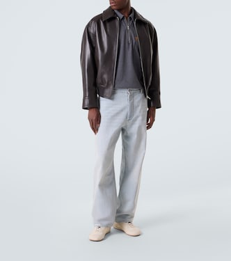 Intrecciato cotton jersey polo sweater | Bottega Veneta