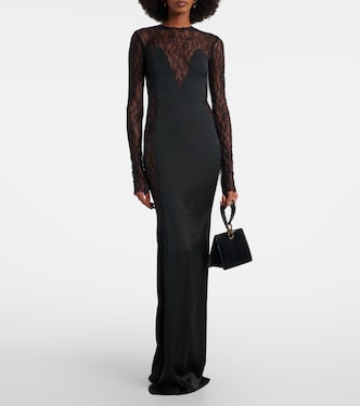 Vestido de fiesta de encaje de seda | The New Arrivals Ilkyaz Ozel