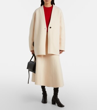 x Jil Sander virgin wool midi skirt | Moncler Genius