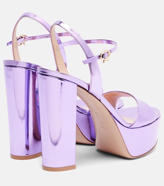 Marlena 125 leather platform sandals | Gianvito Rossi