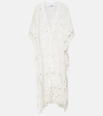 Embroidered cotton kaftan | Juliet Dunn