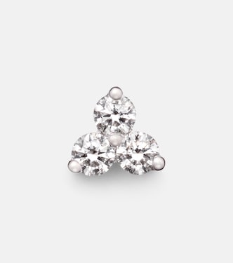 18kt white gold (750/1000) single earring with diamonds | Maria Tash