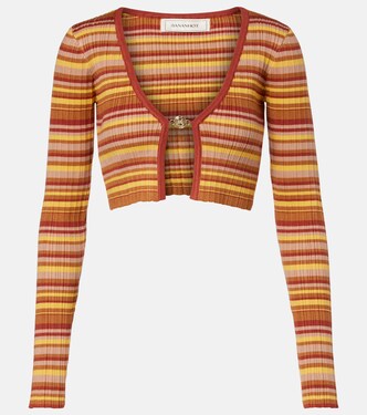 Cardigan Ann raccourci rayé | Bananhot